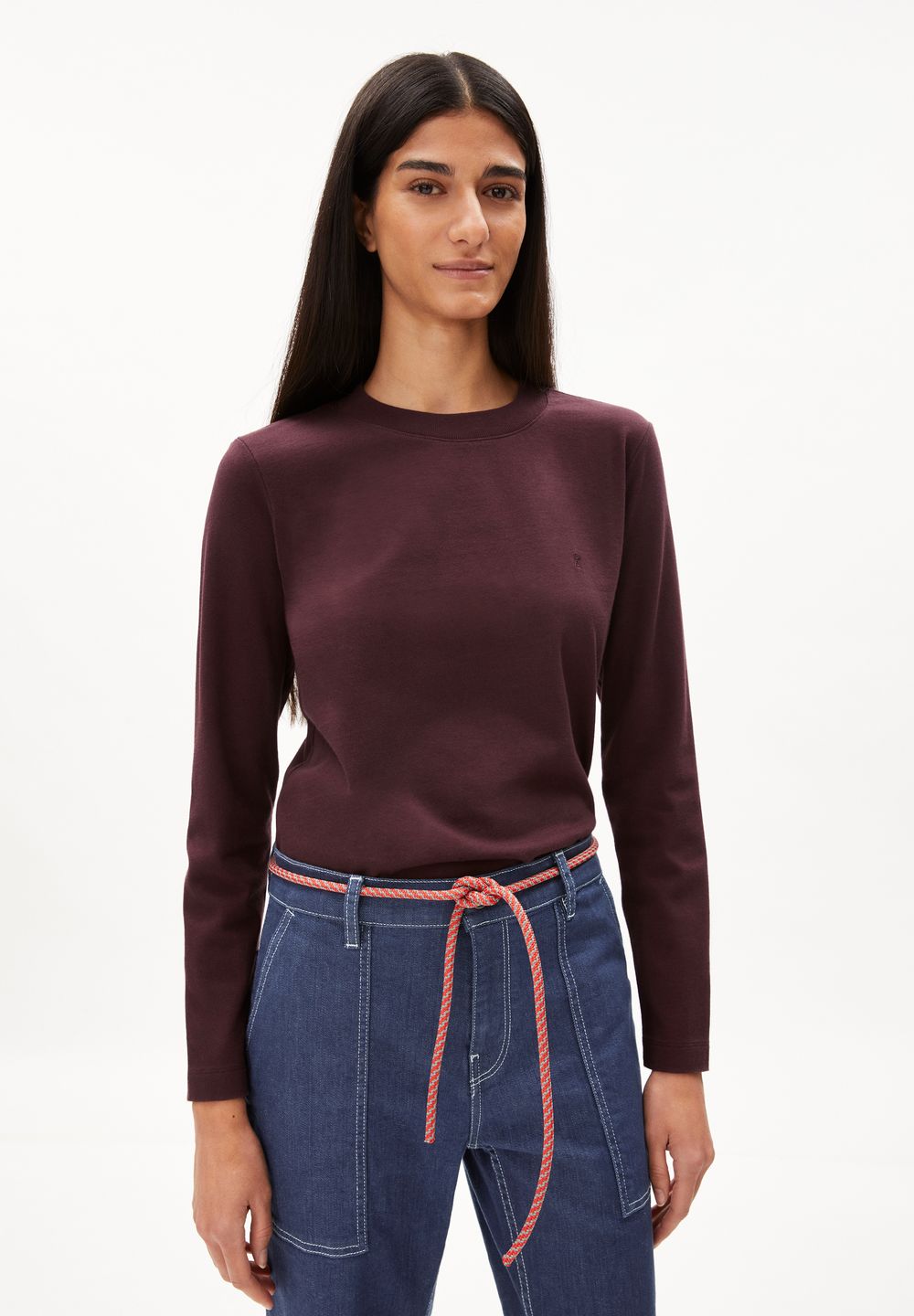 Longsleeve Taami fudge von Armedangels