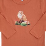 Shirt mit kleinem Fuchsdruck carrot von Enfant Terrible