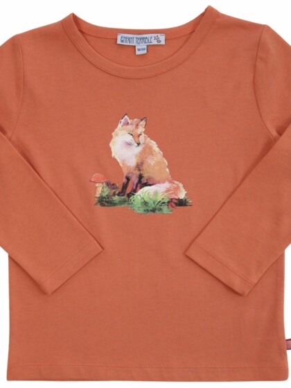 Shirt mit kleinem Fuchsdruck carrot von Enfant Terrible