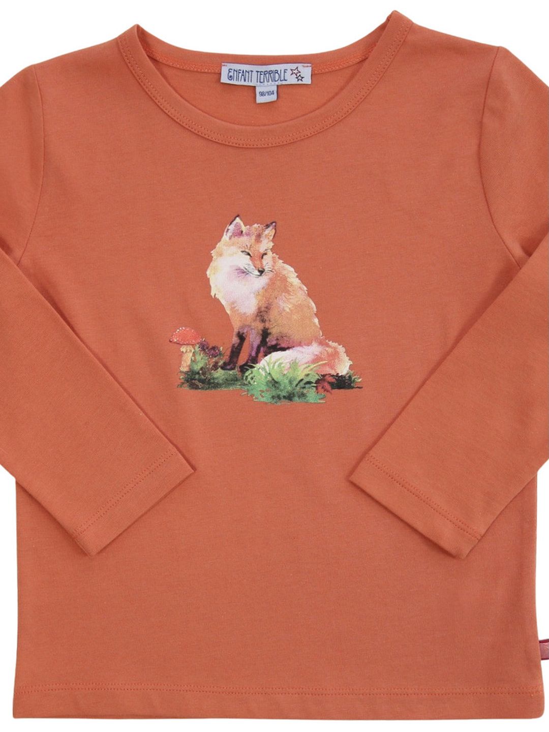 Shirt mit kleinem Fuchsdruck carrot von Enfant Terrible