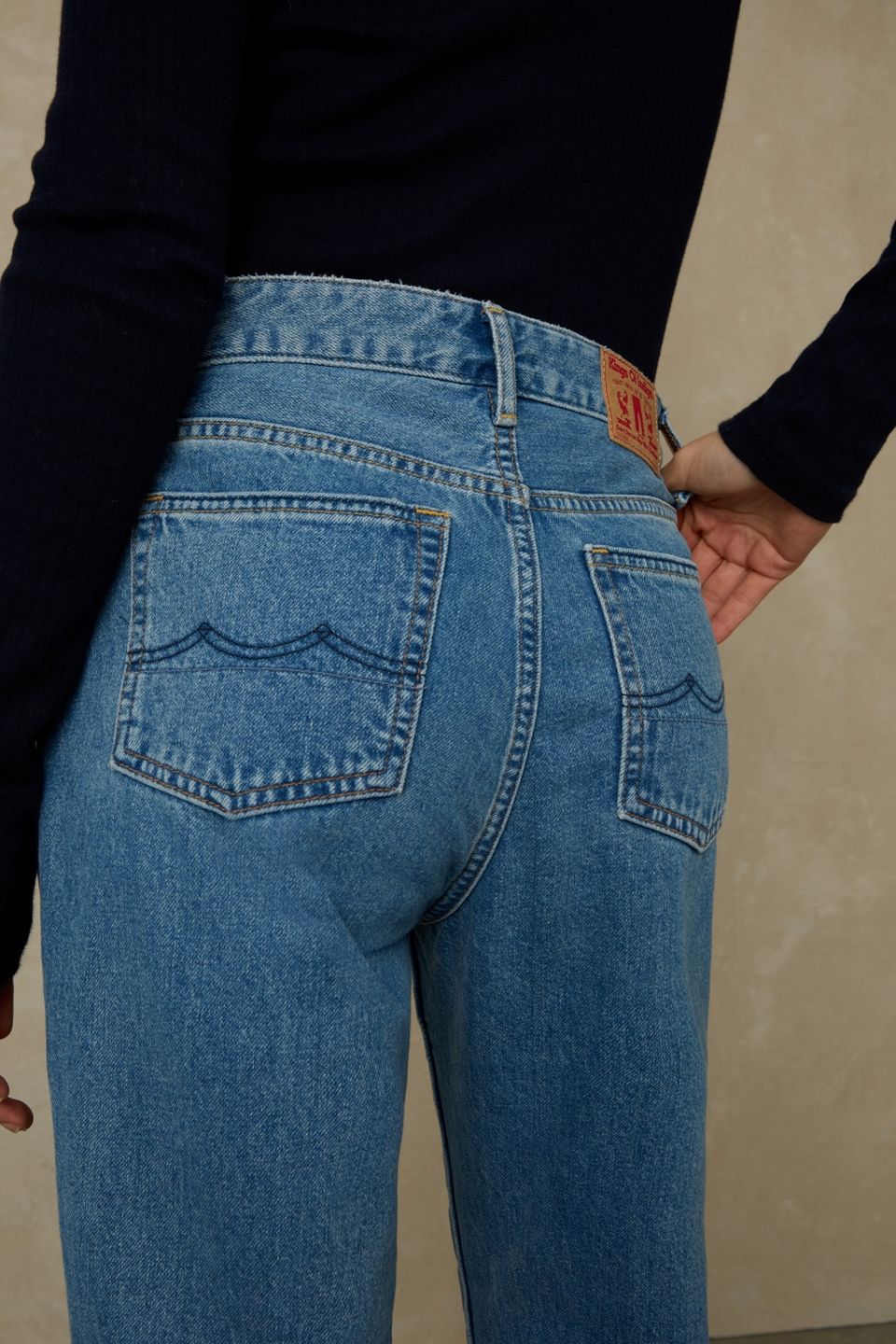 Caroline Cropped clean holo mid vintage von Kings of Indigo