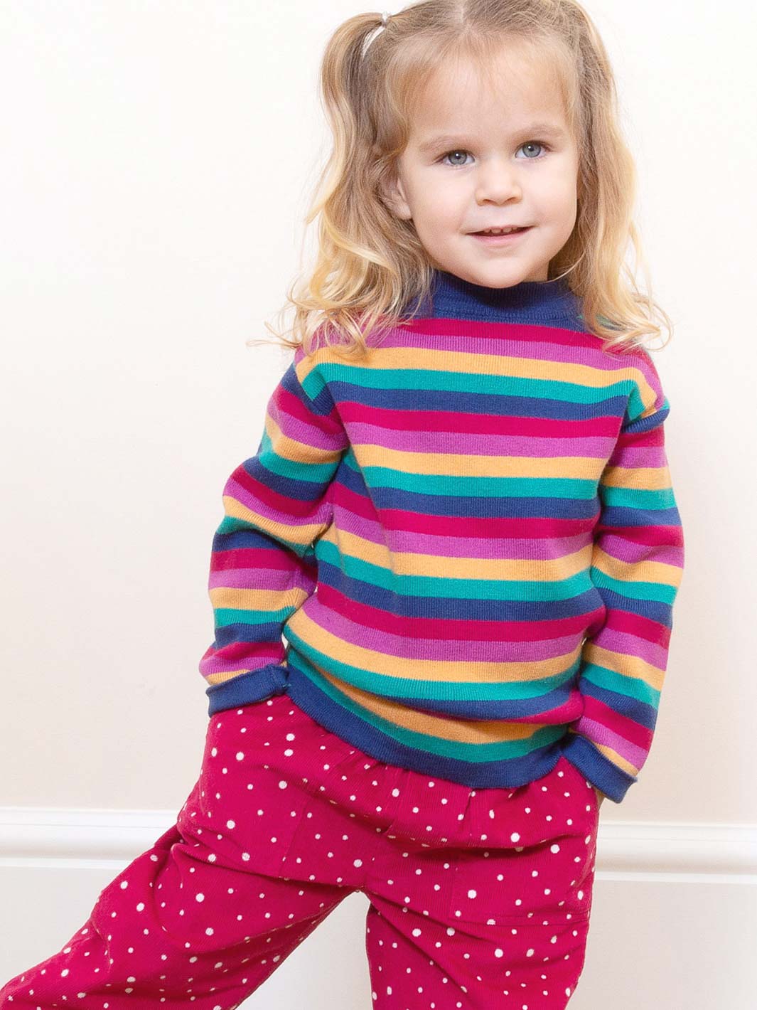 Pullover Rainbow Stripe regenbogenbunt von Kite Clothing