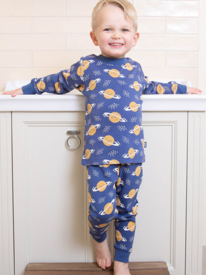 Pyjama Smiley Saturn navy von Kite Clothing