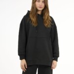 Boyfriend Sweatshirt black jet von KnowledgeCotton Apparel