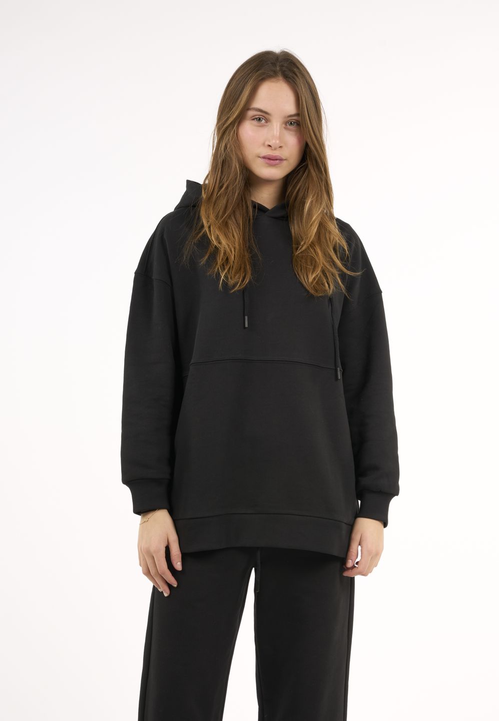 Boyfriend Sweatshirt black jet von KnowledgeCotton Apparel
