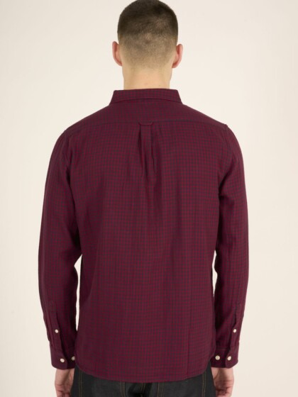 Karohemd Double Layer Checkered Custom Fit rhubarb von KnowledgeCotton Apparel