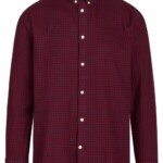 Karohemd Double Layer Checkered Custom Fit rhubarb von KnowledgeCotton Apparel