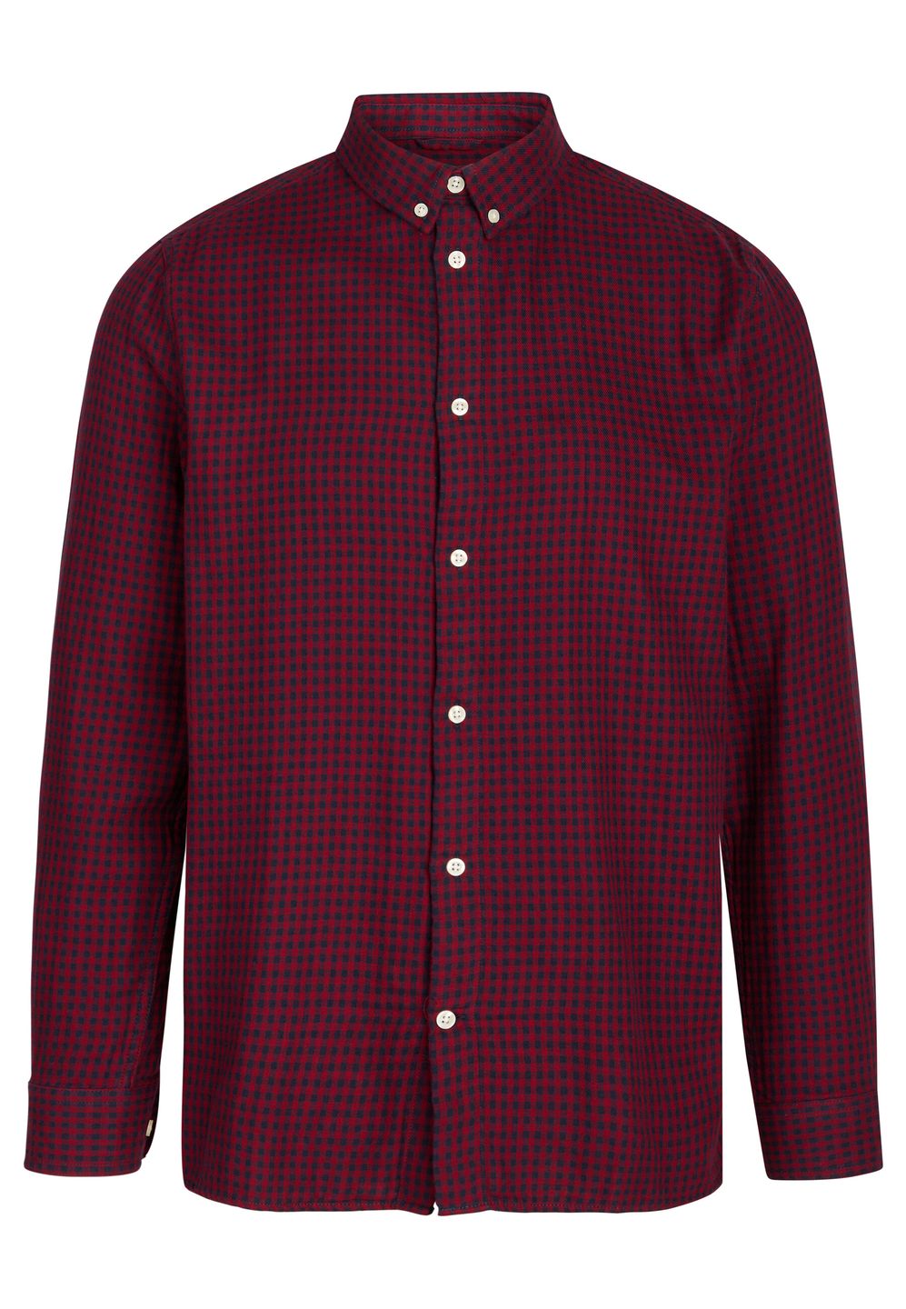 Karohemd Double Layer Checkered Custom Fit rhubarb von KnowledgeCotton Apparel