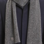 Schal Organic Wool dark grey melange von KnowledgeCotton Apparel