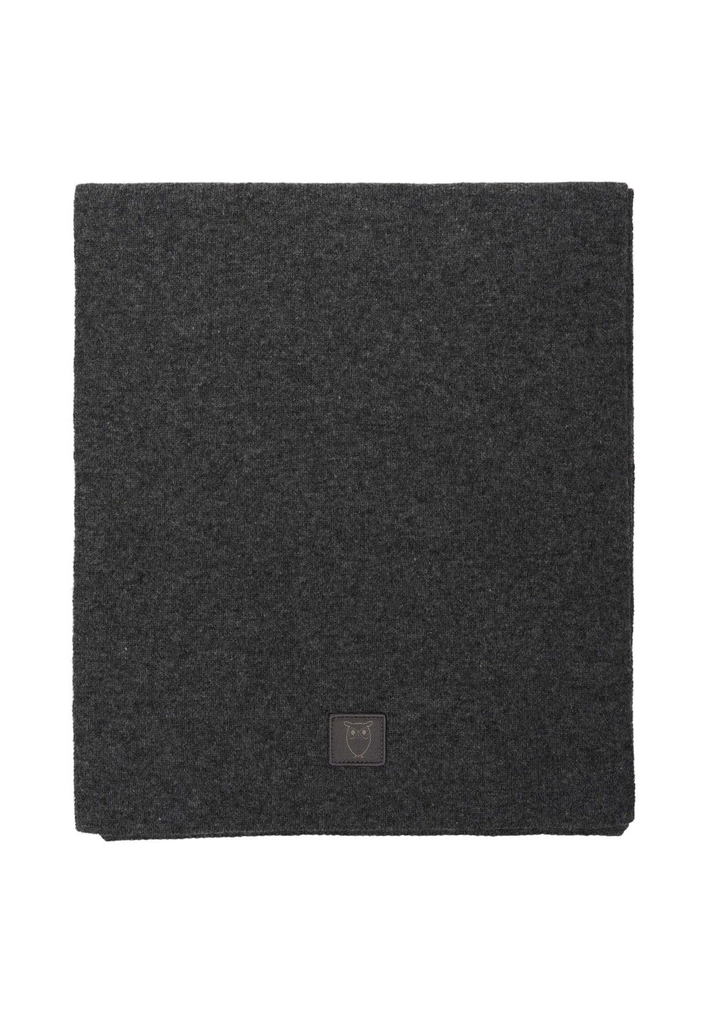 Schal Organic Wool dark grey melange von KnowledgeCotton Apparel