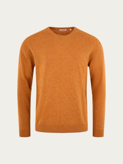 Strickpullover Basic O-Neck desert sun von KnowledgeCotton Apparel