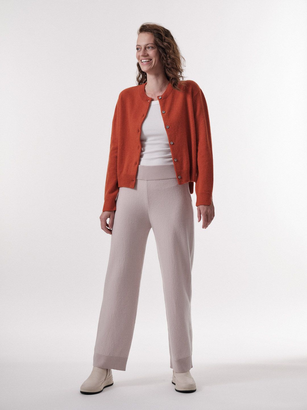 Boxy Strickjacke lava melange von Lanius