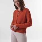 Boxy Strickjacke lava melange von Lanius