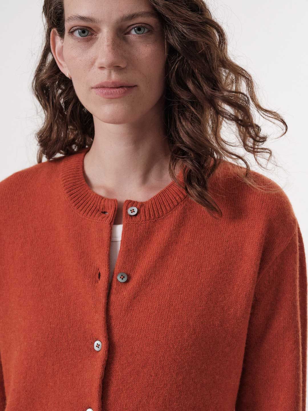 Boxy Strickjacke lava melange von Lanius