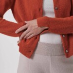 Boxy Strickjacke lava melange von Lanius