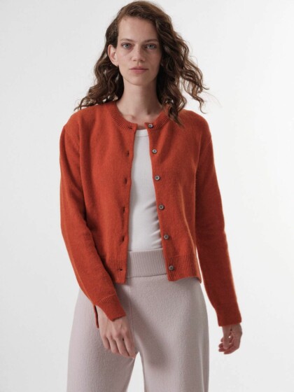 Boxy Strickjacke lava melange von Lanius
