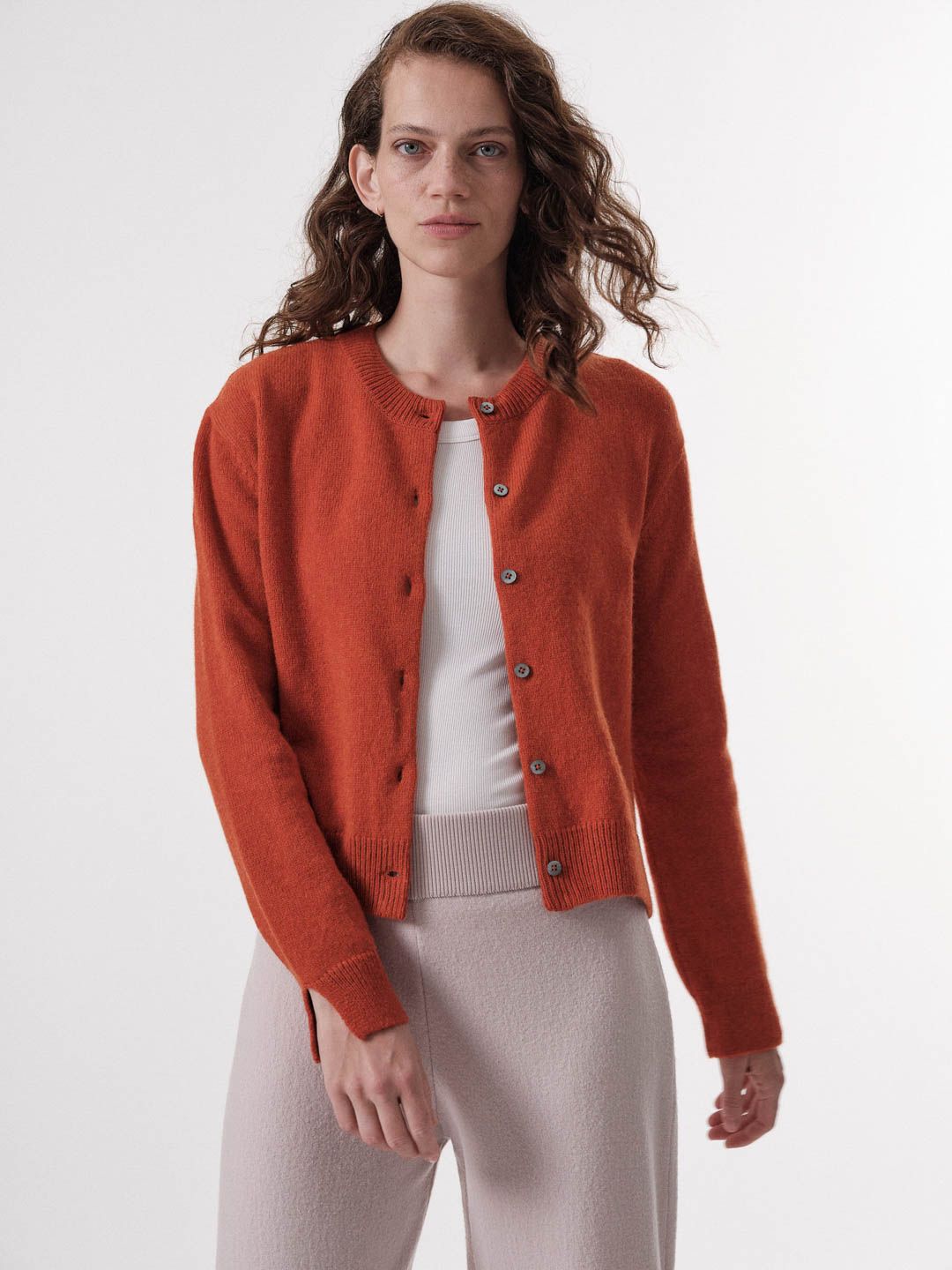 Boxy Strickjacke lava melange von Lanius
