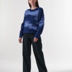 Pullover mit Intarsie deep amethyst/lavender von Lanius