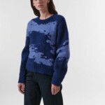 Pullover mit Intarsie deep amethyst/lavender von Lanius