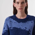 Pullover mit Intarsie deep amethyst/lavender von Lanius