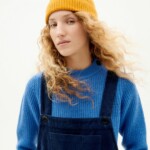 Beanie Amor mustard von Thinking Mu