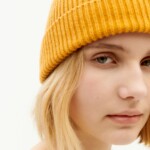 Beanie Amor mustard von Thinking Mu