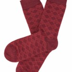 Socken im Retrolook merlot von Tranquillo