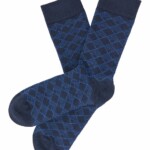 Socken im Retrolook navy von Tranquillo