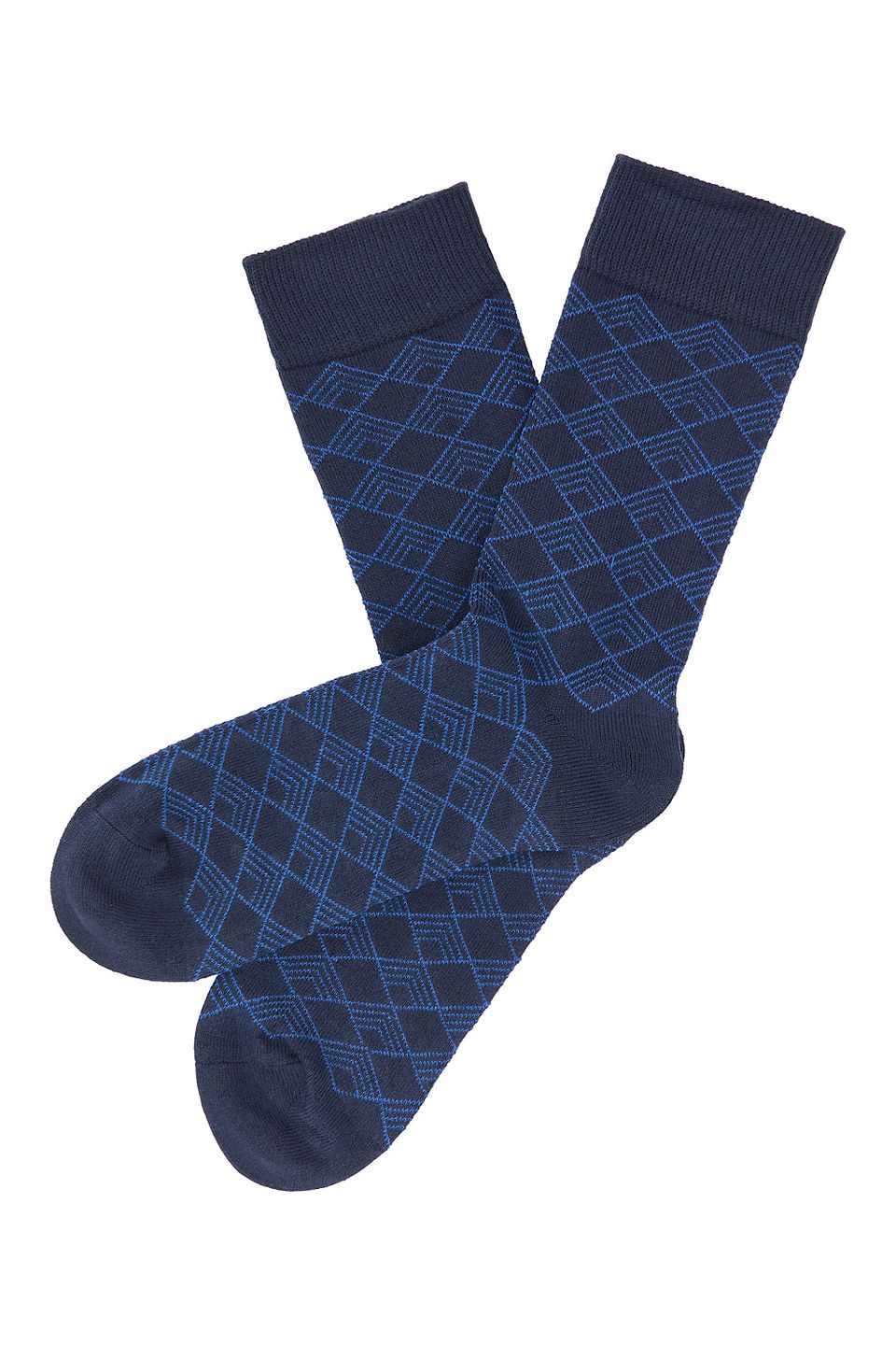 Socken im Retrolook navy von Tranquillo