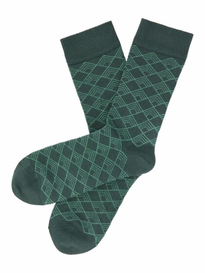 Socken im Retrolook pine von Tranquillo