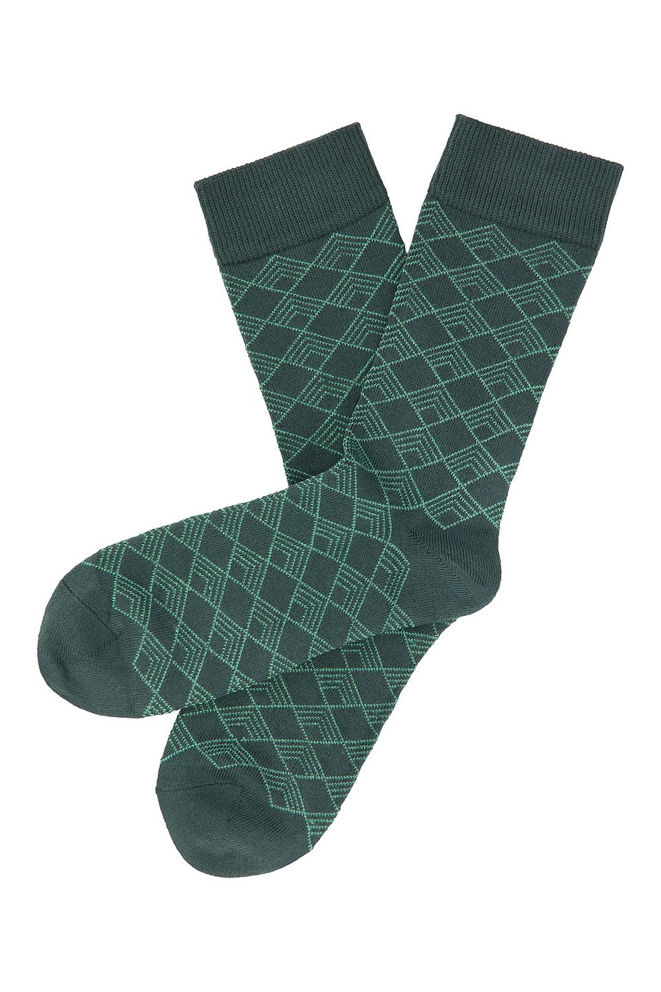 Socken im Retrolook pine von Tranquillo