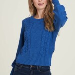 Taillierter Strickpullover sapphire von Tranquillo