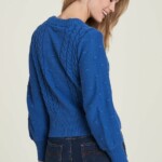Taillierter Strickpullover sapphire von Tranquillo