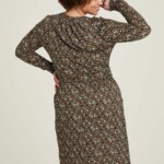 Tailliertes Jersey-Kleid flora von Tranquillo