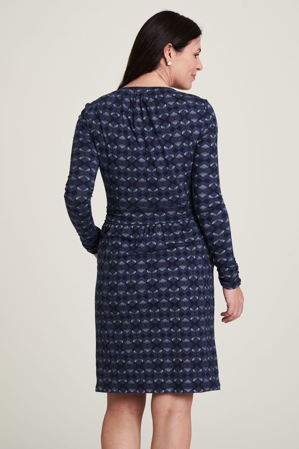 Tailliertes Jersey-Kleid quatrefoil von Tranquillo