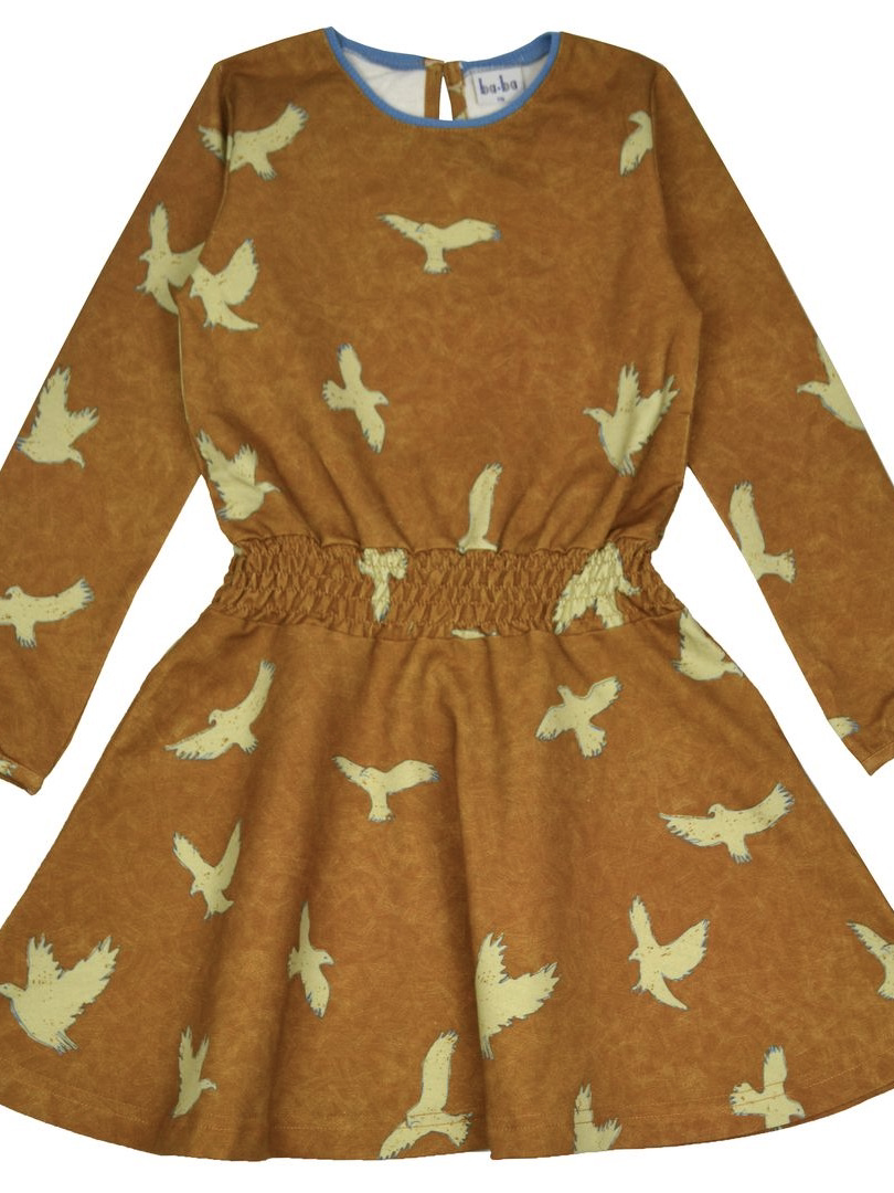 Kleid Smock birds w22 von baba kidswear