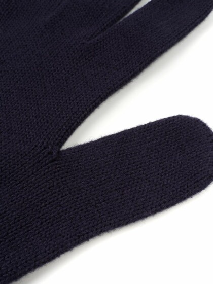 Fingerhandschuhe Ecoknit blau von bleed