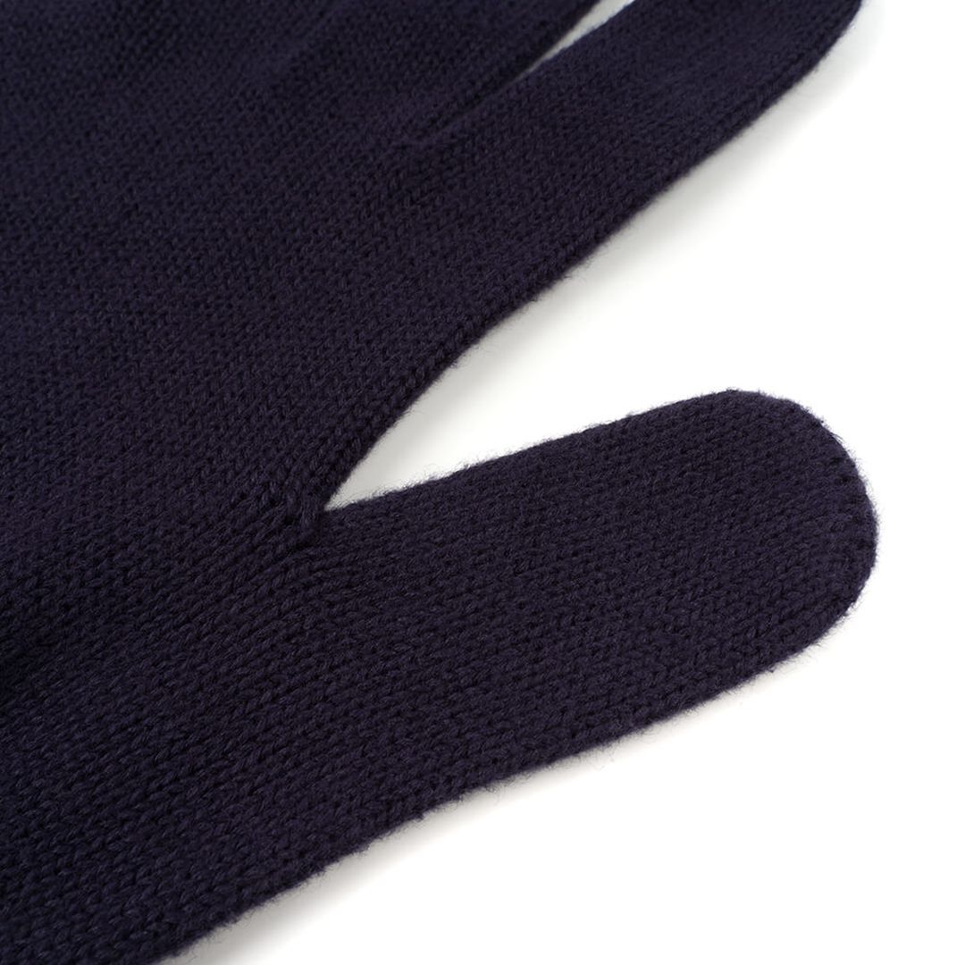 Fingerhandschuhe Ecoknit blau von bleed