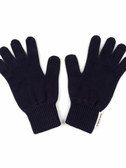 Fingerhandschuhe Ecoknit blau von bleed