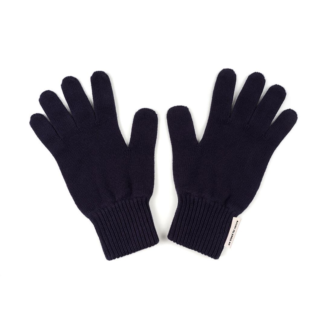 Fingerhandschuhe Ecoknit blau von bleed