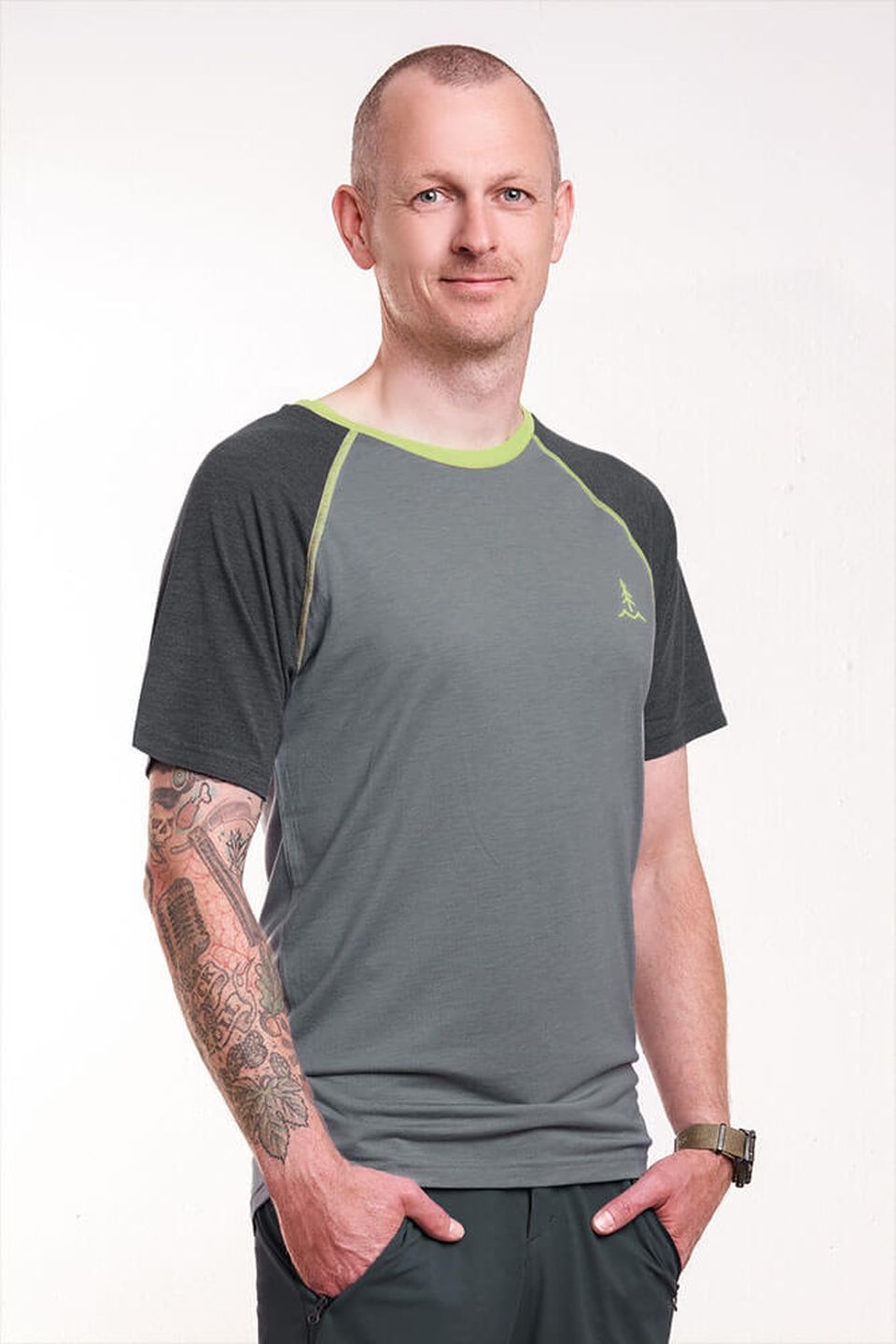 T-Shirt Plant-Based Super Active grau von bleed