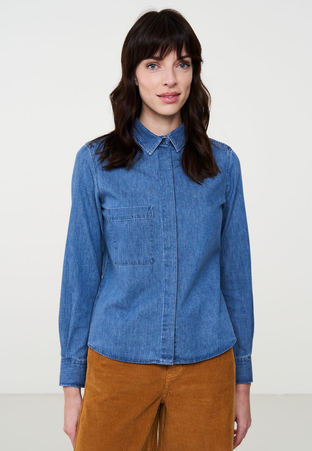 Hemd Honeysuckle washed dark blue von recolution