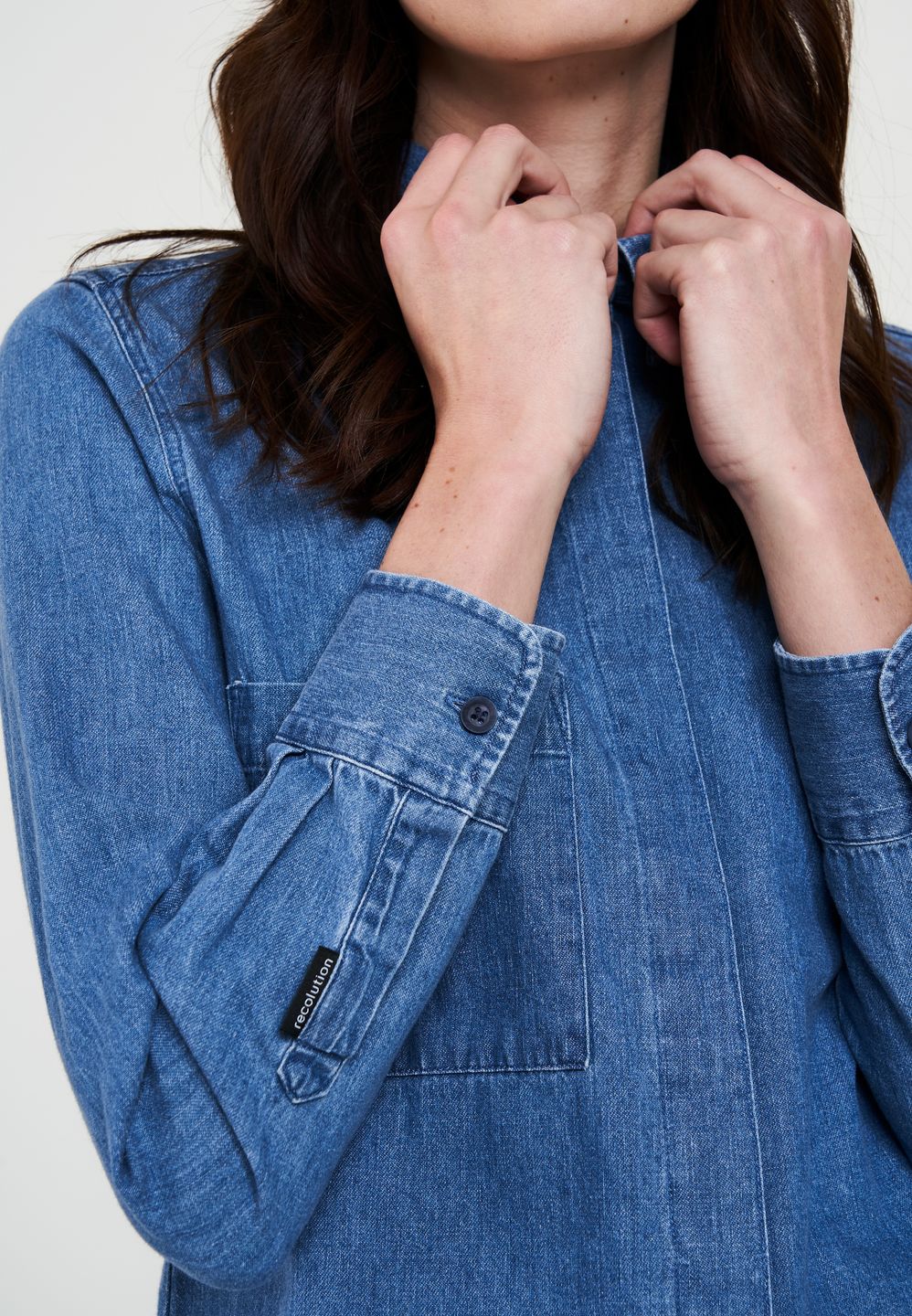 Hemd Honeysuckle washed dark blue von recolution