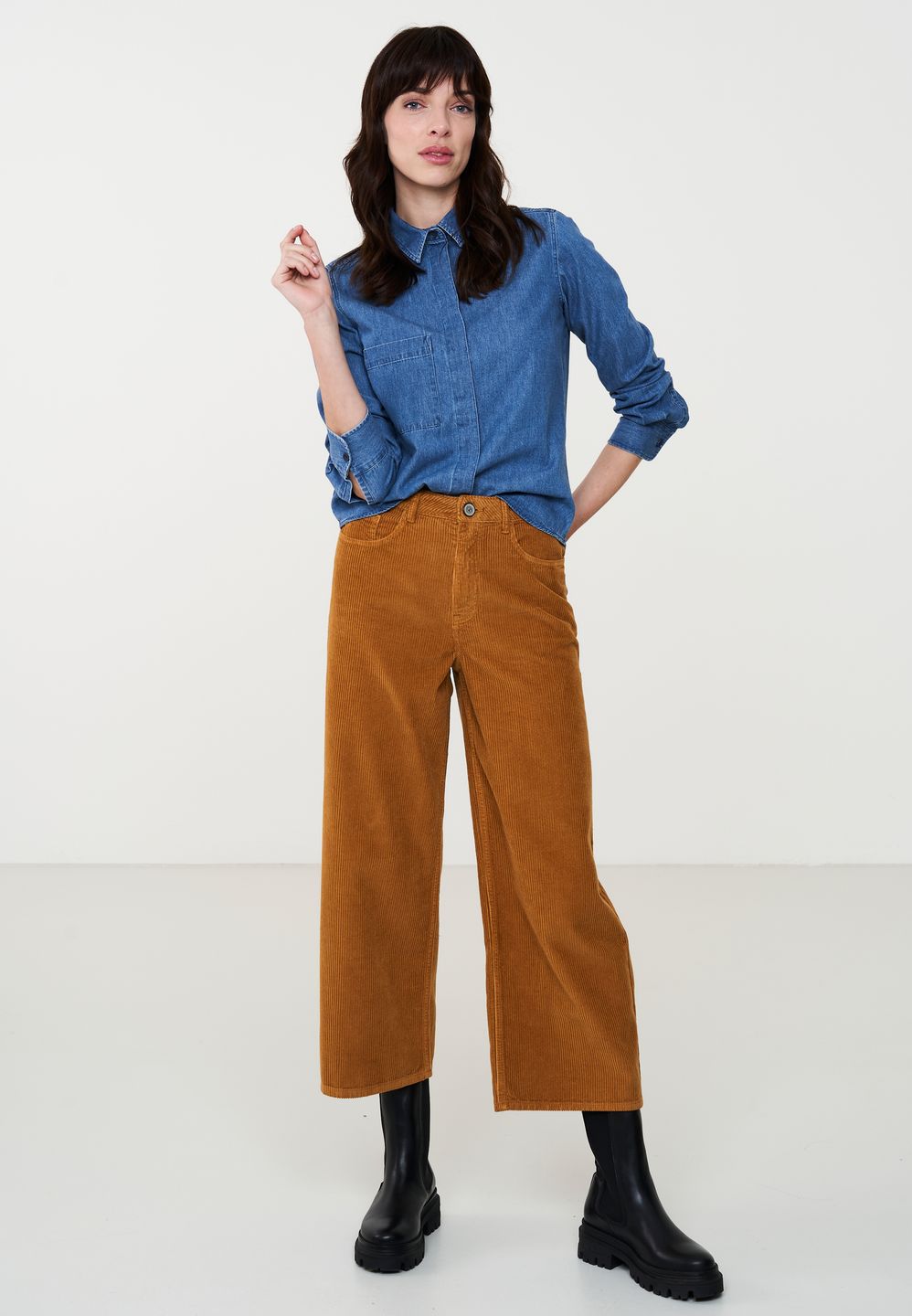 Hemd Honeysuckle washed dark blue von recolution