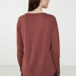 Longsleeve Fuchsia wood brown von recolution