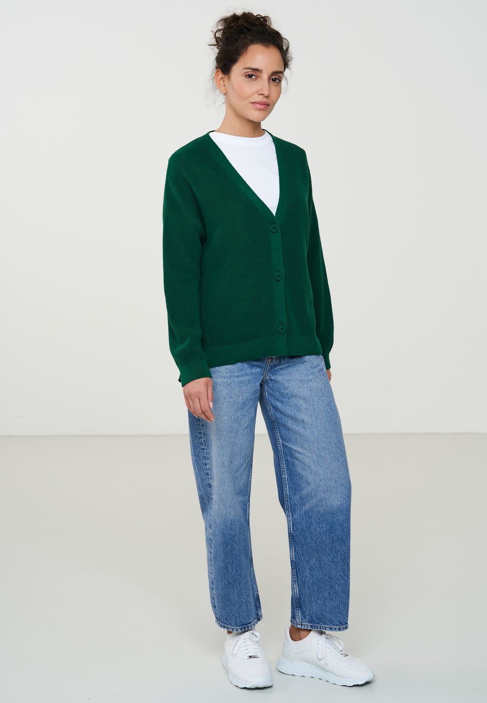 Strickjacke Nolana garden green von recolution