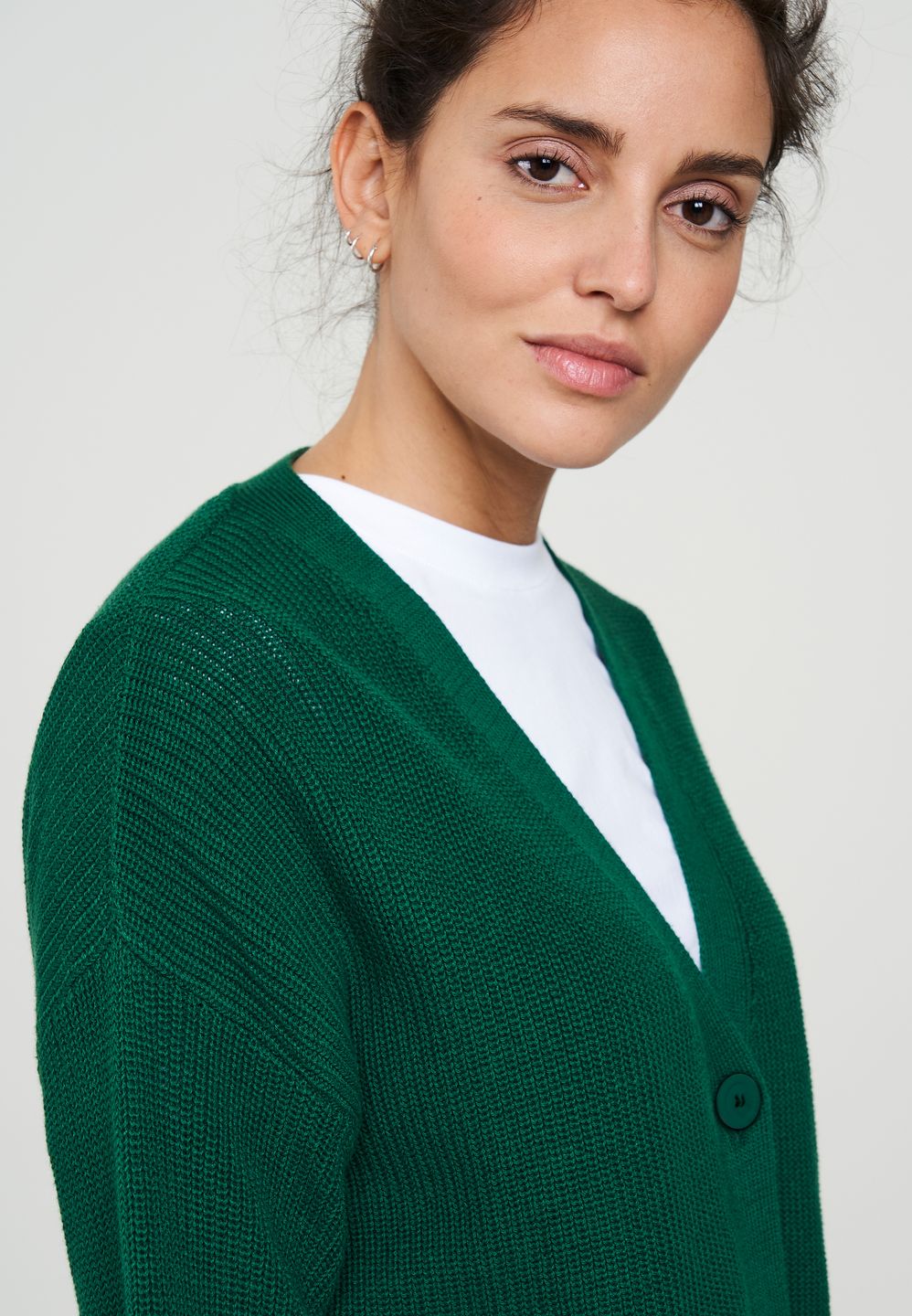 Strickjacke Nolana garden green von recolution