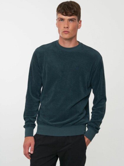 Sweatshirt Ramsons deep green von recolution