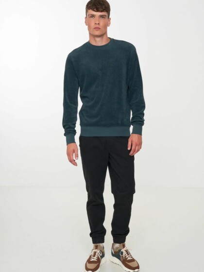 Sweatshirt Ramsons deep green von recolution