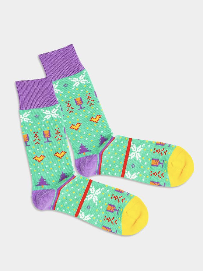 Socken Knitty Soxmas Day multi von DillySocks